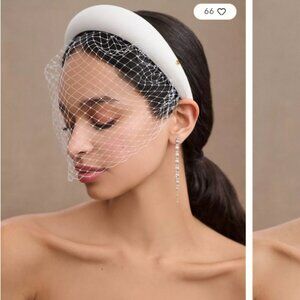 Anthropologie Suzanne Ceremony Éleonore Voilette Headband